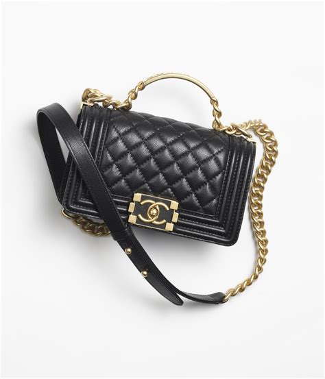 chanel small boy bag on chain black|BOY CHANEL .